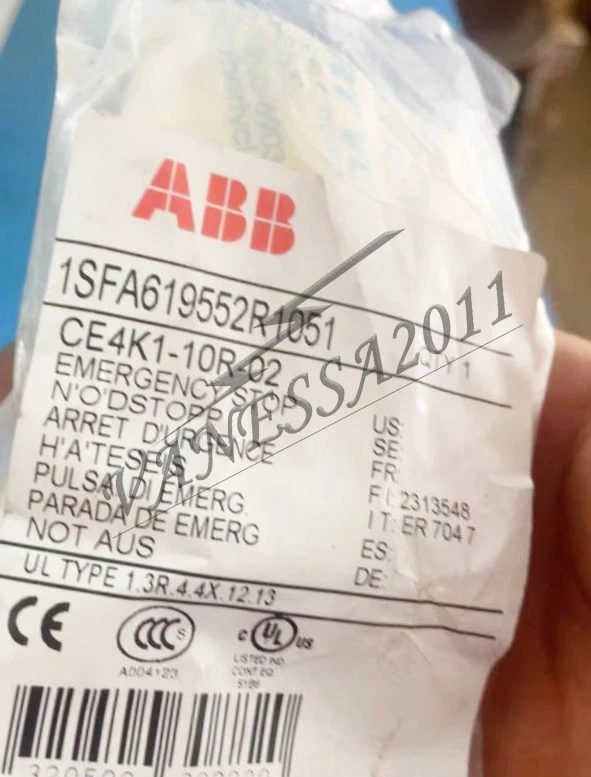 1PC New ABB key reset type emergency stop switch CE4K1-10R-02 - Image 1 of 1