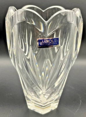 Marquis By Waterford Vase Lead Crystal Sweet Memories Clear 6.5" Germany Heavy - Image 1 of 4