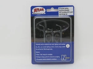 Atlas N 70000148 Streetlight Gray Single Arm Cool White LED Scenery Accessory - Picture 1 of 2
