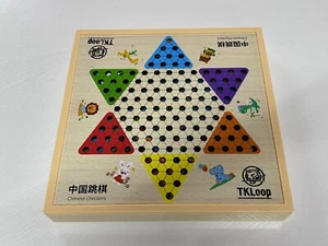 TKLOOP Classic Chinese Checkers Traditional Board Game for Family Fun 2-6 Player - Picture 1 of 8