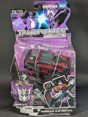 Transformers Animated Soundwave Electrostatic SEALED Takara TA-47 Japanese - Image 1 of 4
