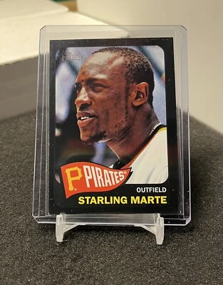 Starling Marte 2014 Topps Heritage 205 Pittsburgh Pirates black border - Image 1 of 2
