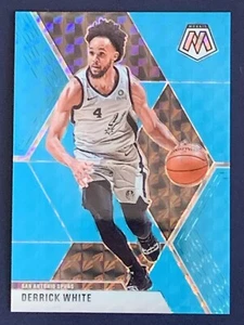 2019-20 Panini Mosaic #16 Derrick White Blue Teal Turquoise /15 Limited Serial - Picture 1 of 8