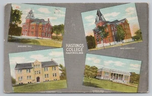 Hastings College in Hastings Nebraska Postkarte - Bild 1 von 2