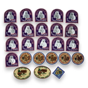 Boy Scouts 1980’s Patches Zoorific Lincoln Trail OKHC Cub Scouts Lot Of 24 - Picture 1 of 5