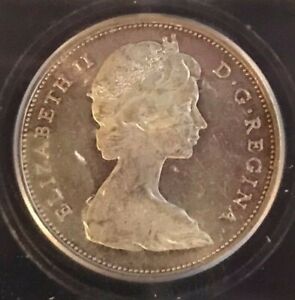 1965 Canadian Silver Dollar $1 Coin, Graded ICG - MS62 (Free Worldwide Shipping)