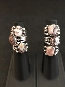 Anillo de Puntos de Caballo Salvaje Plata Esterlina Firmado Avin Joe 0121 Ea Tallas 5,6,7 - Imagen 1 de 8