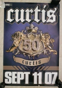 50 CENT CURTIS JACKSON MUSIKLEGENDE SIGNIERT HANDSIGNIERT GROSSES POSTER AUTHENTISCH A - Bild 1 von 10