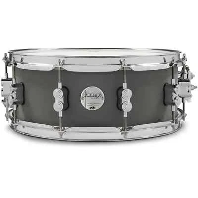 PDP by DW 14" CONCEPT MAPLE 10-PLY SNARE DRUM in SATIN PEWTER for YOUR SET! i293 - Image 1 of 4