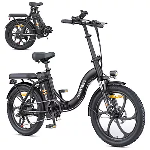 HillMiles MilePort 1 E-Bike 750W 36V 13Ah Fat Tire faltbares Elektrofahrrad 62km - Bild 1 von 9