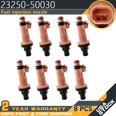 8Pcs 23250-50030 Fuel Injectors For 2001-2007 Lexus GS400 LS400 SC430 4.0L 4.3L Foto 1 de 4