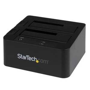 StarTech.com Dual-Bay USB 3.0 / eSATA to SATA Hard Drive Docking Station, Extern - Picture 1 of 6