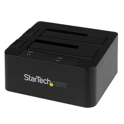StarTech.com Dual-Bay USB 3.0 / eSATA to SATA Hard Drive Docking Station, Extern - Image 1 of 4