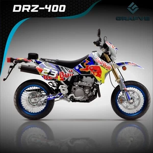 Drz 400sm 400s 400  kit decals graphics Suzuki Stickers Supermoto Custom  - Picture 1 of 4