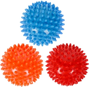 Confezione 3 Palline Massaggio Rigide Spiky, Rulli Massaggiatori per Fascite Plantare,Muscolo S - Foto 1 di 12