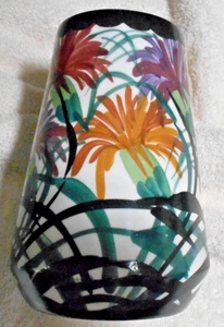 Jarrón vintage de porcelana de mayólica Schramberg pintado a mano - Imagen 1 de 4