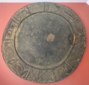 Fabelhaftes großes 20,25" rundes Yoruba Nigeria W. Afrika Wahrsagebrett (Opon Ifa) - Bild 1 von 19