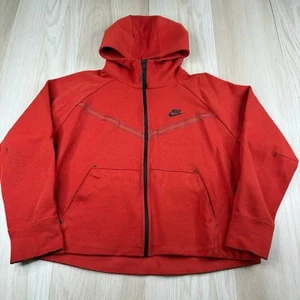 Nike Sportswear Tech Fleece Windrunner Zip Up Hoodie CW4298-623 XL ORANGE RED - Picture 1 of 11