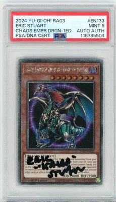PSA MINT 9 Eric Stuart Chaos Emperor Dragon - Envoy of the End (PSR) RA03-EN133 - Image 1 of 2