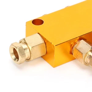 BType Oil Distributor Stainless Steel 4-Way Adjustable Lube Oil Piston Divider - Picture 1 of 12