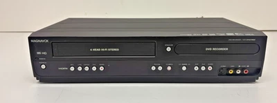 Magnavox ZV457MG9 4-Head Hi-Fi Stereo VHS VCR & Progressive Scan DVD Recorder - Image 1 of 4