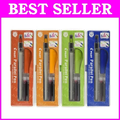 Hermosa escritura a mano con bolígrafos de caligrafía paralela Foto 1 de 4