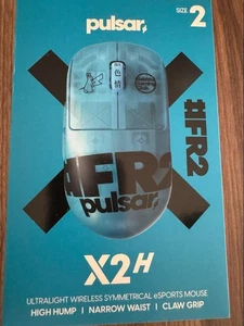 Pulsar X2H FR2 Edition Size 2 Gaming Mouse Blue Limited Esports Used From Japan - Picture 1 of 2