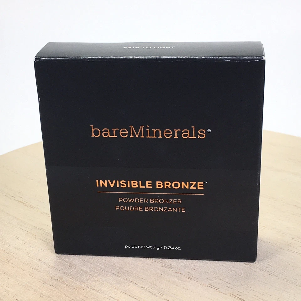 BareMinerals Invisible Bronze Powdered Bronzer Fair To Light 7g .24oz Compact - Image 1 of 3