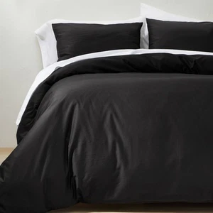 Supima Washed Sateen Duvet & Sham Set - Casaluna - Picture 1 of 43