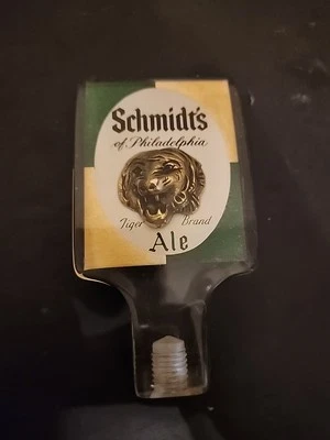 Vintage Schmidts Of Philadelphia Beer Tiger Ale Tap Handle RARE Lucite - Image 1 of 4