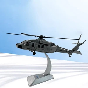 Hubschraubermodell 1/100 Metallspielzeug Desktop-Dekor-Simulation mit - Picture 1 of 6