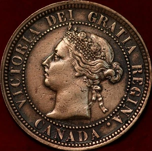 1888 Canada One Cent Foreign Coin - Picture 1 of 2