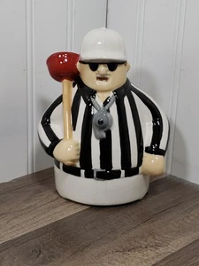 HALLMARK Ceramic Talking JOKIN IN THE JOHN Motion Activated FOOTBALL REFEREE - Picture 1 of 6