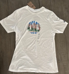 NWT ASICS Running Graphic T-Shirt Short Sleeve UNISEX MY RUN TEE Medium - Picture 1 of 6