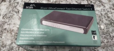 3Com OfficeConnect 8-Ports External Switch - (3C16791C) W/Power Adapter  - Image 1 of 4