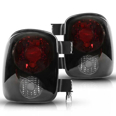 For Chevy Silverado GMC Sierra Stepside 1999-2004 Black Smoked Tail Lights Set - Image 1 of 4