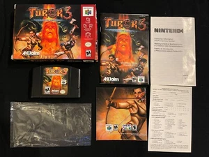 Turok 3: Shadow of Oblivion (Nintendo 64, 2000) Box Manual Complete CIB N64 - Picture 1 of 15