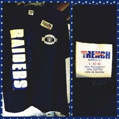 NEW 1990s Trench NFL Los Angeles Raiders Members Club Shirt (1) Hip Hop NWA L/XL - Image 1 of 3