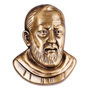 Targa con bassorilievo in bronzo per lapide - Padre Pio - Bild 1 von 1