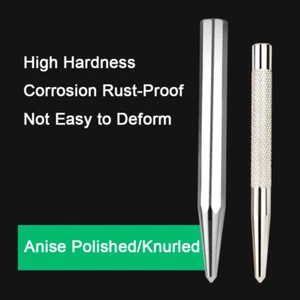 Herramienta de agujero de marcado de punto cónico de dureza de punzón central de 5 mm de acero - Imagen 1 de 7