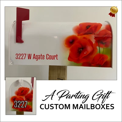 Poppies flowers mailbox gift For Parents - Image 1 of 4