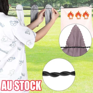 Portable Travel Camping Clothesline Washing Clothes Line Rope AU - Picture 1 of 21