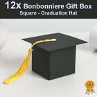 12x Bonbonniere Bomboniere Candy Gift Boxes - Graduation Cap (60x60x60mm)