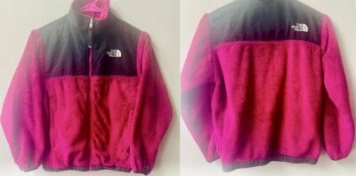 Chaqueta polar con cremallera completa gris magenta talla M THE NORTH FACE para niñas jóvenes Foto 1 de 4