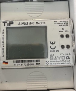 Drehstromzähler 3x 230/400V 0,01-1 /(6) Amp Sinus 5/1 SL (Hutschienenmontage) - Bild 1 von 5