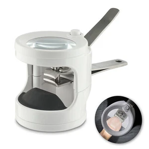 FALINGO Nagelknipser mit Lupe 3,5 fache Vergrößerung LED-Licht Beleuchtung  - Bild 1 von 9