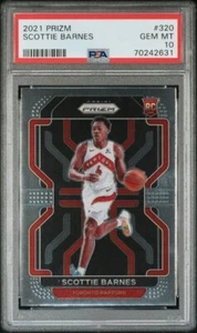 2021-22 Panini Prizm #320 Scottie Barnes novato de radiocontrol PSA 10 gemas como nuevo - Imagen 1 de 2