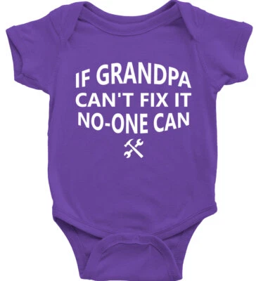 Детский комбинезон цельный комбинезон смешной подарок, если дедушка не может это исправить, никто не может - Изображение 1 из 2