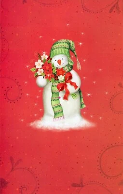 Encouraging CHRISTMAS Card FOR GRANDDAUGHTER, Snowman by Gallant Greetings +✉ - Image 1 of 4