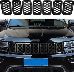 Parrilla delantera del radiador insertos Grill Guard Trim para Jeep Grand Cherokee 2017-2022 - Imagen 1 de 7